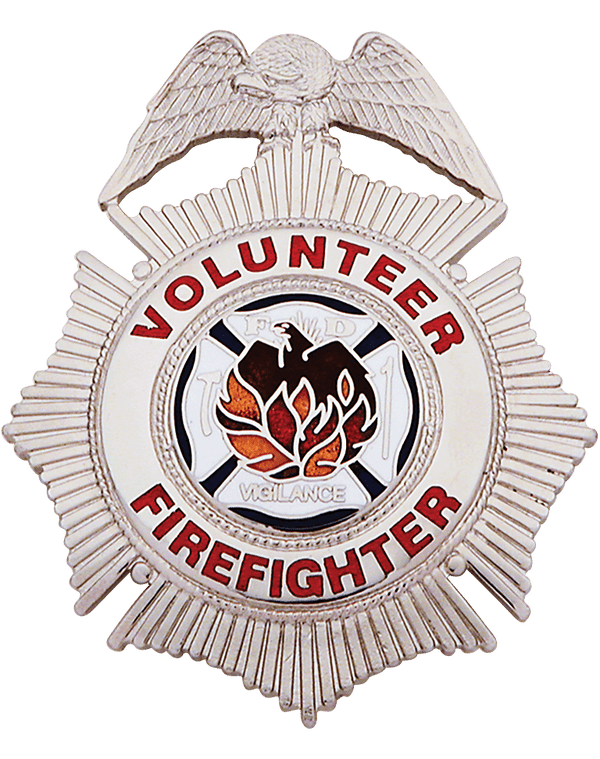 Volunteer Firefighter Badge - W55