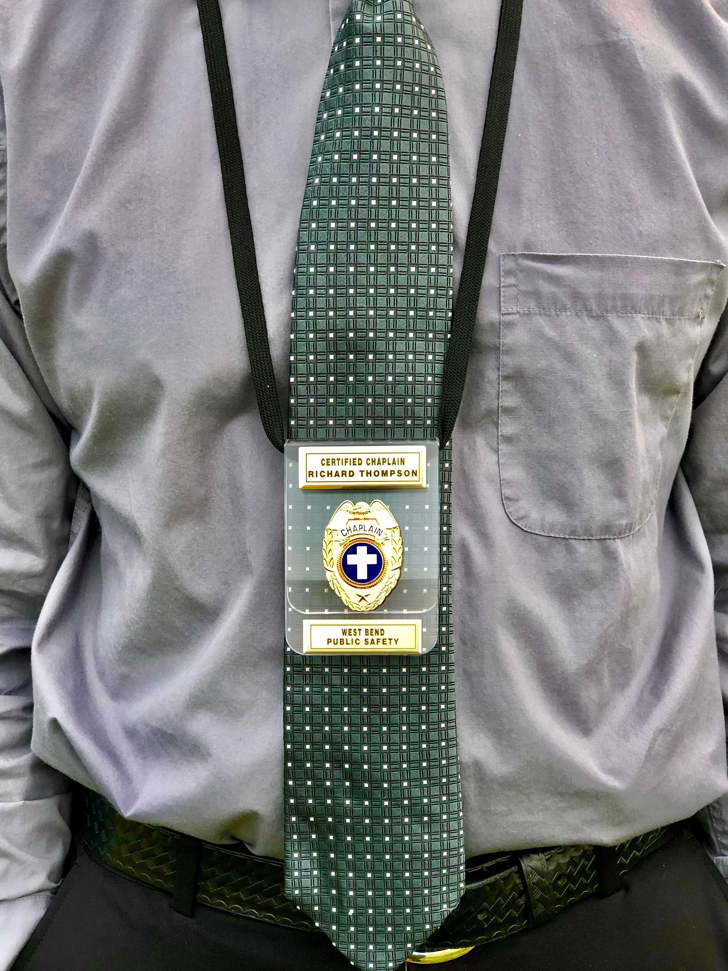 Chaplain Standard Shield (Acrylic Holder)