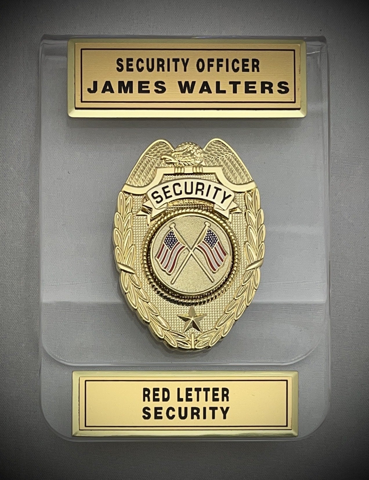 Secure Security Badge Security Guard Badge