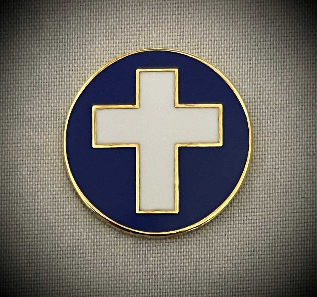 Chaplain Cross 0.75" Lapel Pin