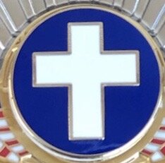 Chaplain Serve and Protect Silver Two-Tone  - Badge only