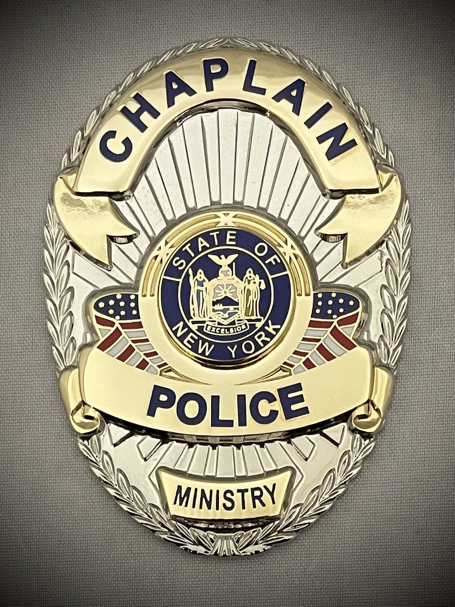 Chaplain Police - Badge with Pin and Safety Catch | Chaplain Badge