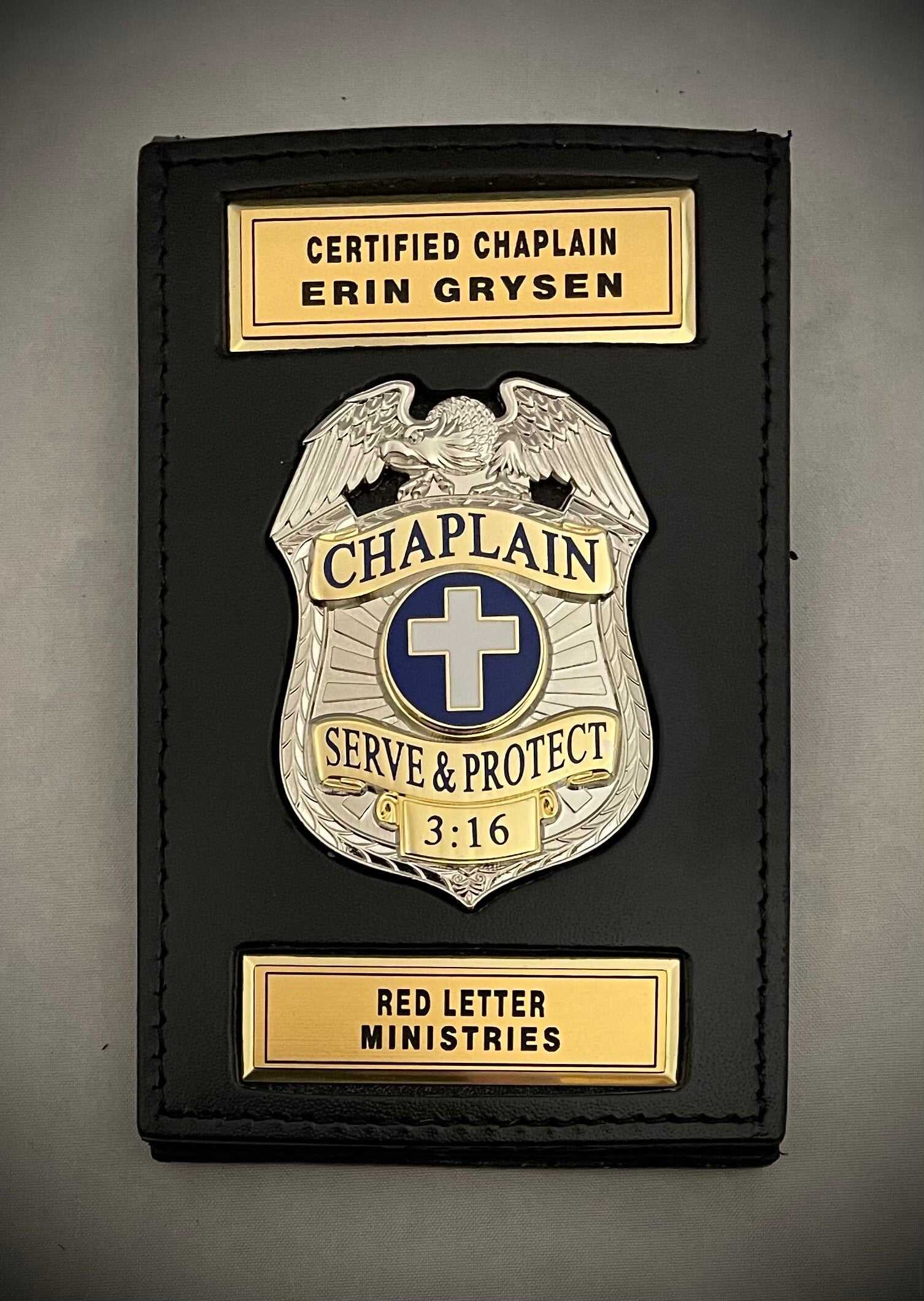 Chaplain Serve and Protect | Chaplain Badge