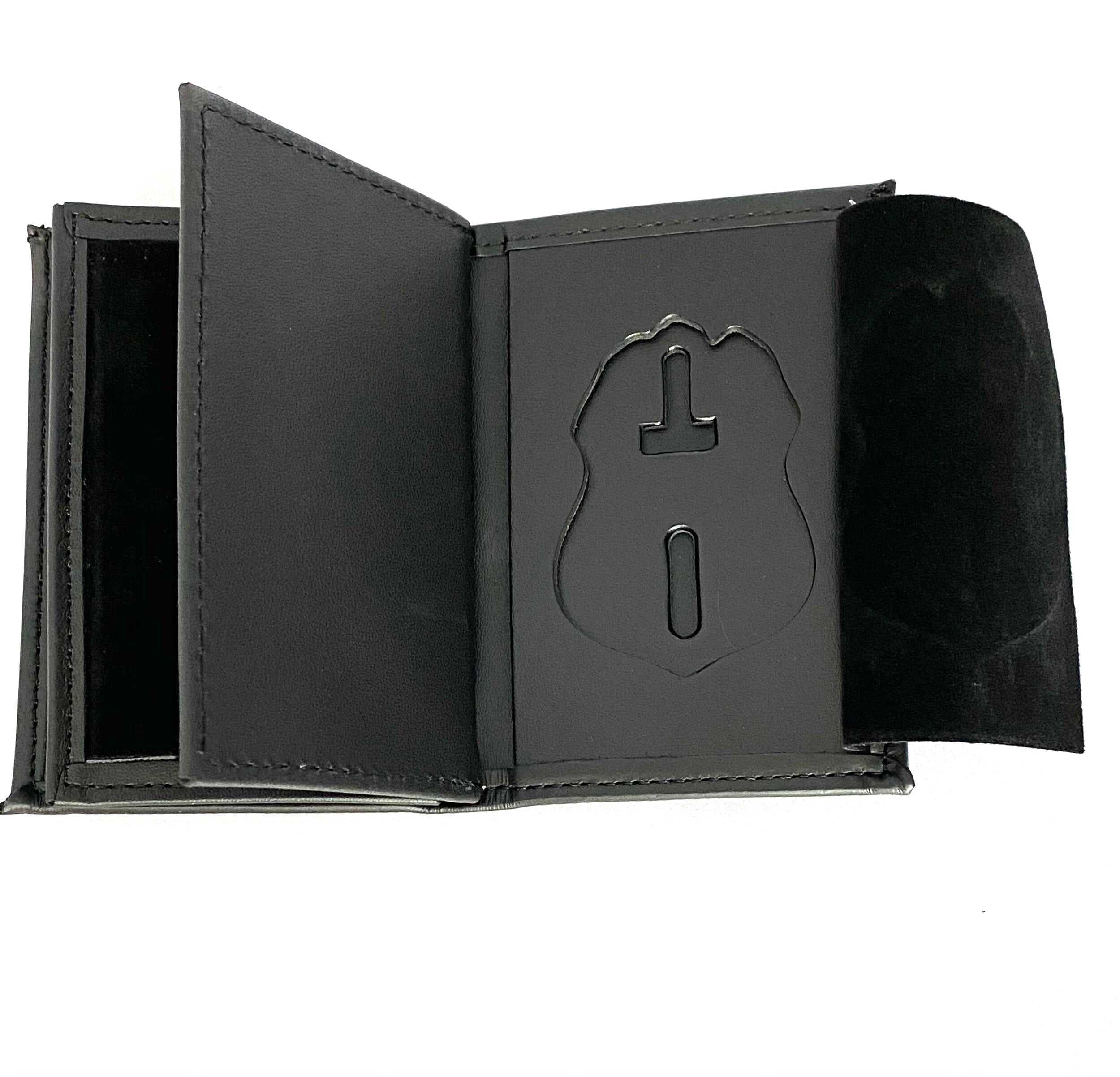 FBI Badge Cut-out Wallet to Hold Dual ID Cards badge and ID 